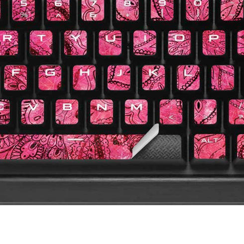 Pink Zen Ginseng K95 RGB PLATINUM Mechanical Gaming Keyboard Skin
