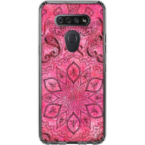 Pink Zen Ginseng LG K51/Q51 Clear Case