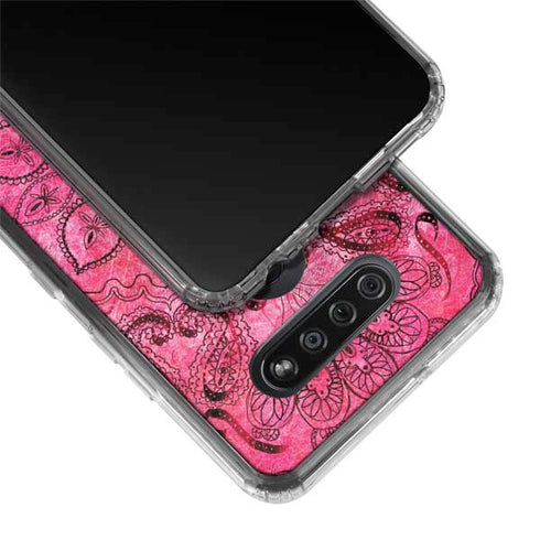 Pink Zen Ginseng LG K51/Q51 Clear Case
