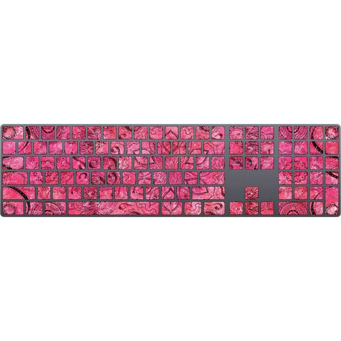 Pink Zen Ginseng Magic Keyboard with Numeric Keypad Skin