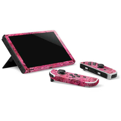 Pink Zen Ginseng Nintendo Switch OLED (2021) Skin