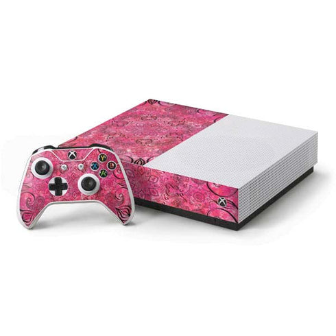 Pink Zen Ginseng Xbox One S All-Digital Edition Bundle Skin