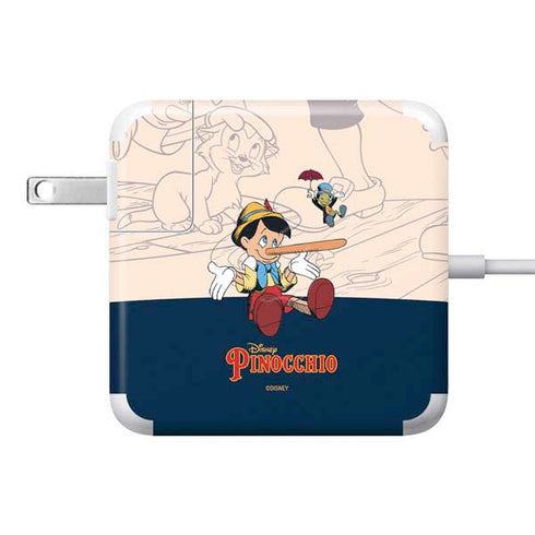 Disney Pinocchio and Jiminy Cricket 85W Power Adapter (15 and 17 inch MacBook Pro Charger) Skin