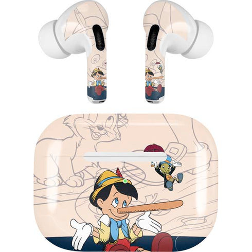 Disney Pinocchio and Jiminy Cricket AirPods Pro 2nd Gen Skin