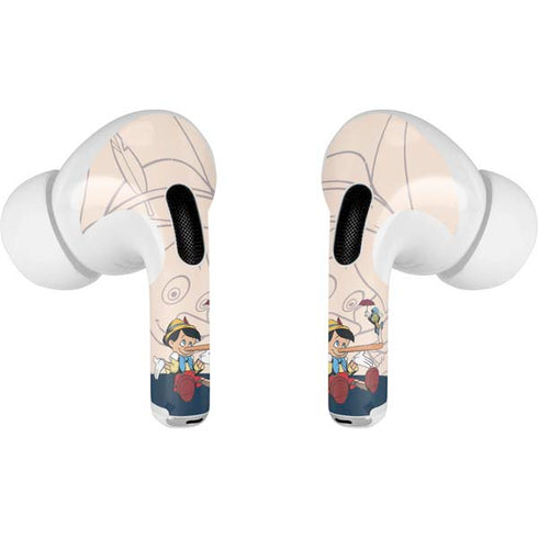 Disney Pinocchio and Jiminy Cricket AirPods Pro 2nd Gen Skin
