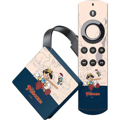 Disney Pinocchio and Jiminy Cricket Amazon Fire TV Skin
