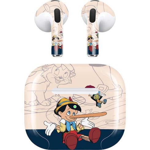 Disney Pinocchio and Jiminy Cricket Apple AirPods (3rd Gen 2021) Skin