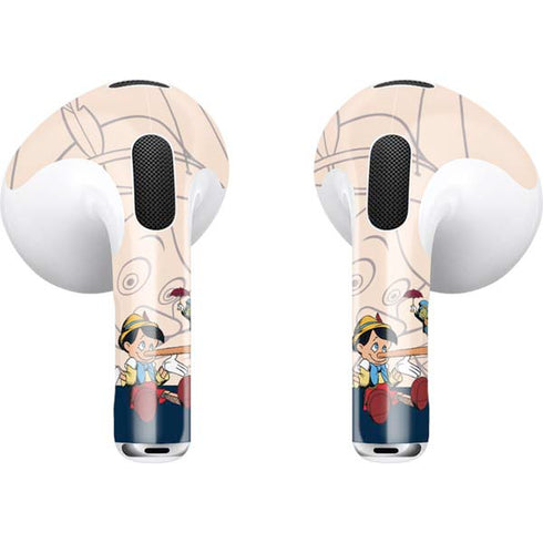 Disney Pinocchio and Jiminy Cricket Apple AirPods (3rd Gen 2021) Skin