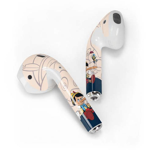 Disney Pinocchio and Jiminy Cricket Apple AirPods Skin