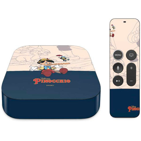 Disney Pinocchio and Jiminy Cricket Apple TV Skin