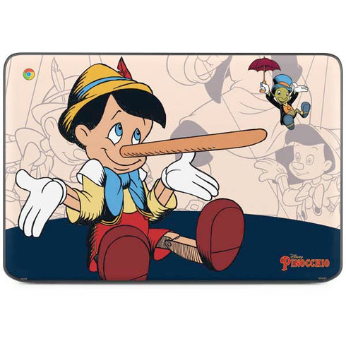 Disney Pinocchio and Jiminy Cricket HP Chromebook Skin