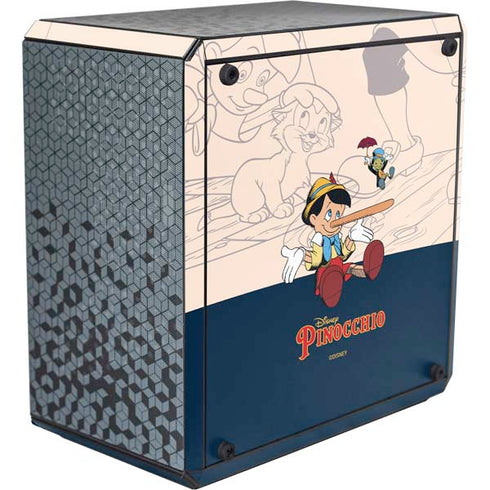 Disney Pinocchio and Jiminy Cricket Cooler Master MasterBox Q300L Mini Tower Skin
