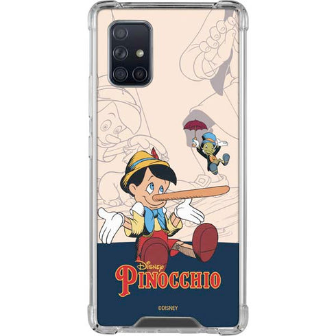 Disney Pinocchio and Jiminy Cricket Galaxy A71 5G Clear Case