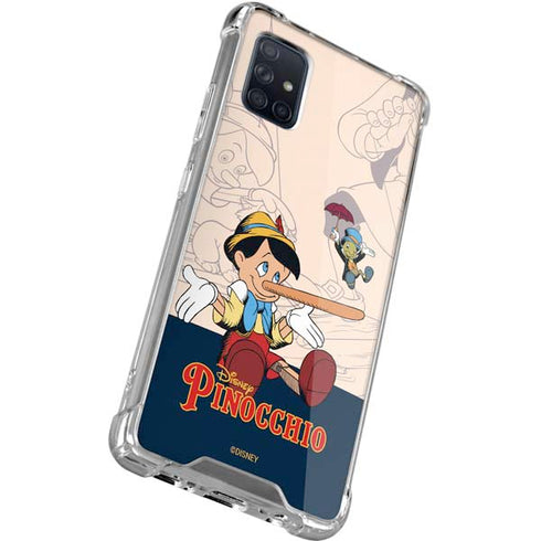 Disney Pinocchio and Jiminy Cricket Galaxy A71 5G Clear Case