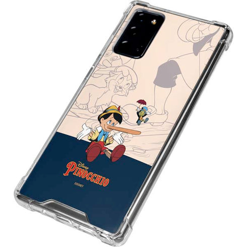 Disney Pinocchio and Jiminy Cricket Galaxy Note20 5G Clear Case