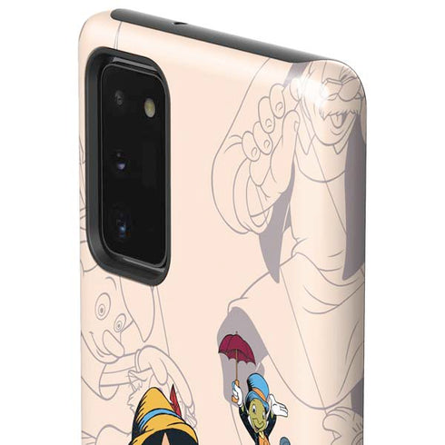 Disney Pinocchio and Jiminy Cricket Galaxy Note20 5G Pro Case
