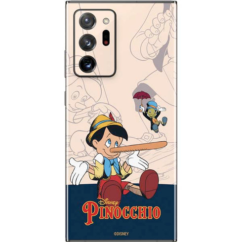 Disney Pinocchio and Jiminy Cricket Galaxy Note20 Ultra 5G Skin