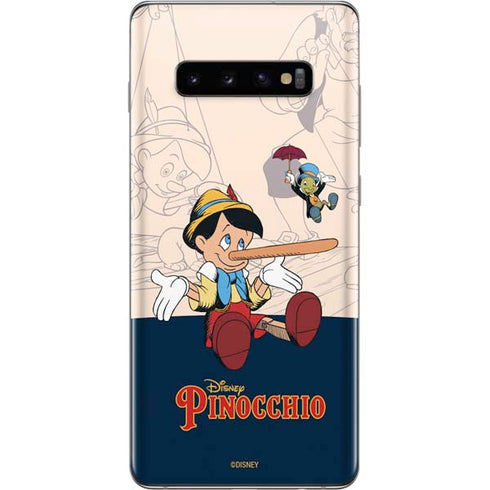 Disney Pinocchio and Jiminy Cricket Galaxy S10 Plus Skin