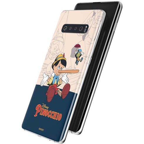 Disney Pinocchio and Jiminy Cricket Galaxy S10 Plus Skin