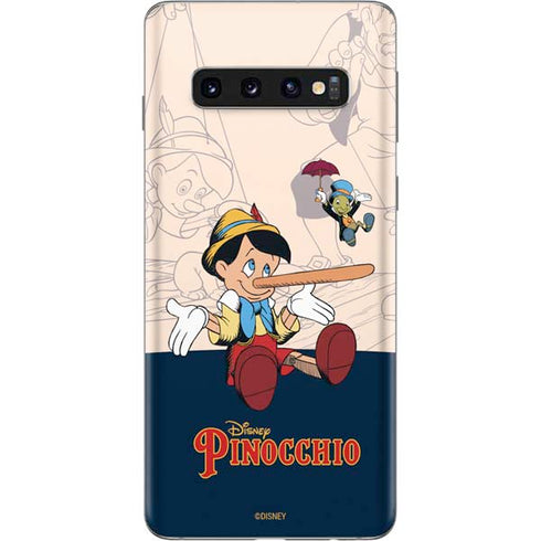 Disney Pinocchio and Jiminy Cricket Galaxy S10 Skin