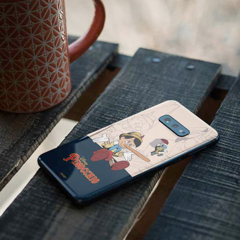 Disney Pinocchio and Jiminy Cricket Galaxy S10e Skin