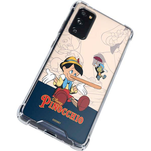Disney Pinocchio and Jiminy Cricket Galaxy S20 FE Clear Case