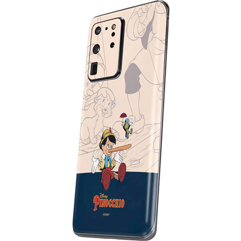Disney Pinocchio and Jiminy Cricket Galaxy S20 Ultra 5G Skin