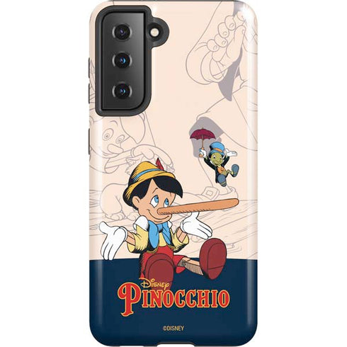 Disney Pinocchio and Jiminy Cricket Galaxy S21 5G Pro Case