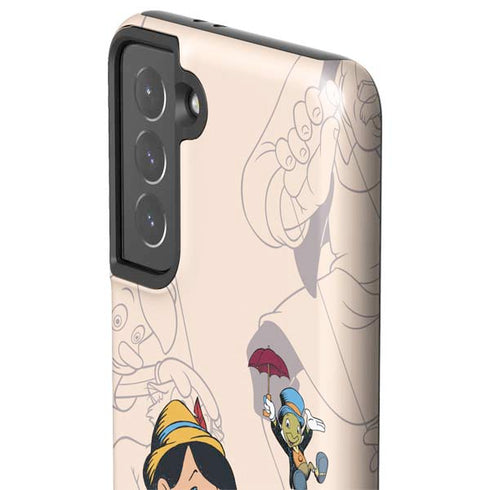 Disney Pinocchio and Jiminy Cricket Galaxy S21 5G Pro Case