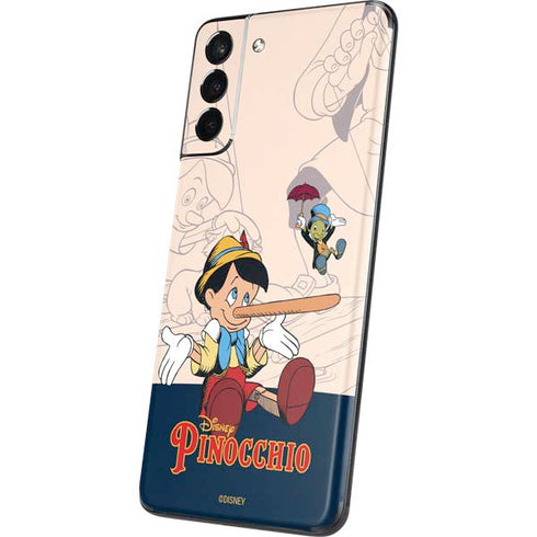 Disney Pinocchio and Jiminy Cricket Galaxy S21 5G Skin