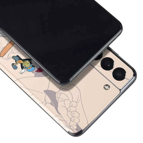 Disney Pinocchio and Jiminy Cricket Galaxy S21 5G Skin