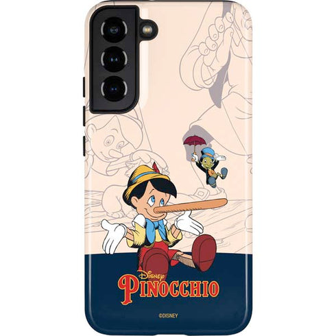 Disney Pinocchio and Jiminy Cricket Galaxy S22 Plus Pro Case