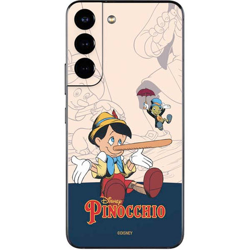 Disney Pinocchio and Jiminy Cricket Galaxy S22 Skin