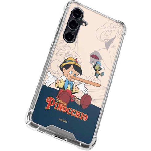 Disney Pinocchio and Jiminy Cricket Galaxy S23 FE Clear Case