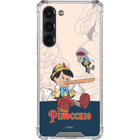 Disney Pinocchio and Jiminy Cricket Galaxy S23 Plus Clear Case