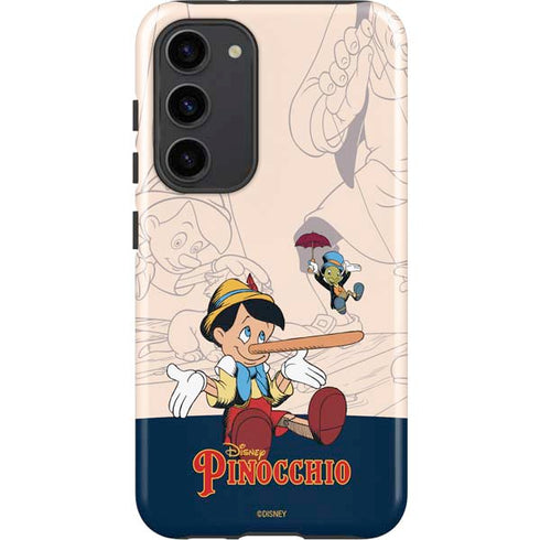 Disney Pinocchio and Jiminy Cricket Galaxy S23 Plus Pro Case