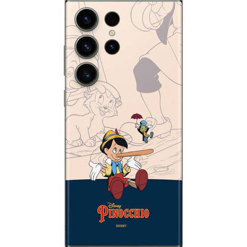 Disney Pinocchio and Jiminy Cricket Galaxy S23 Ultra Skin