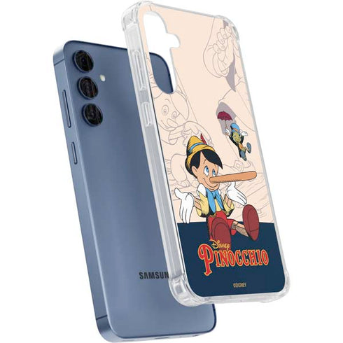 Disney Pinocchio and Jiminy Cricket Galaxy S24 Clear Case
