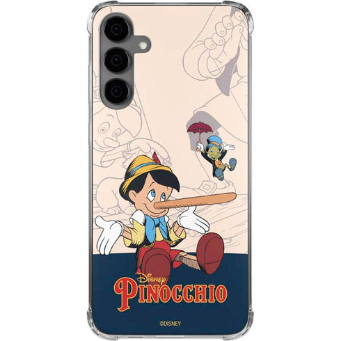Disney Pinocchio and Jiminy Cricket Galaxy S24 Plus Clear Case