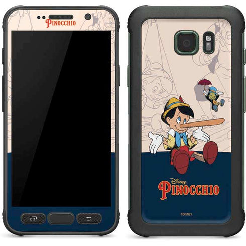 Disney Pinocchio and Jiminy Cricket Galaxy S7 Active Skin