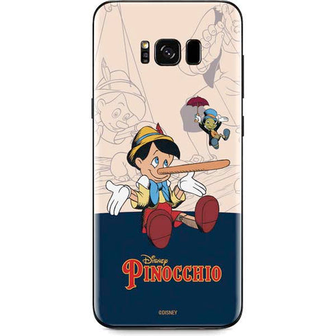 Disney Pinocchio and Jiminy Cricket Galaxy S8 Plus Skin