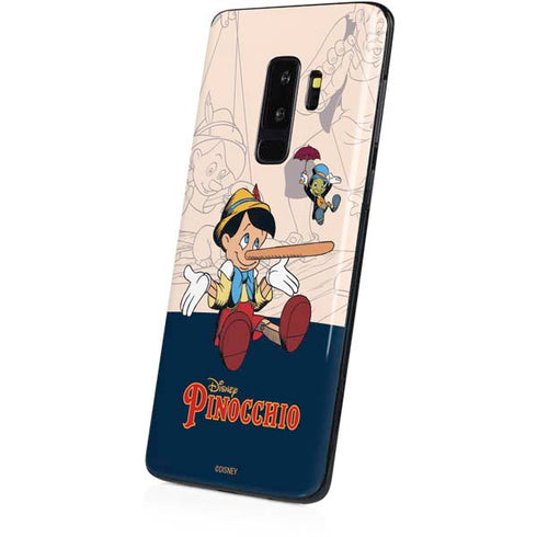 Disney Pinocchio and Jiminy Cricket Galaxy S9 Plus Skin