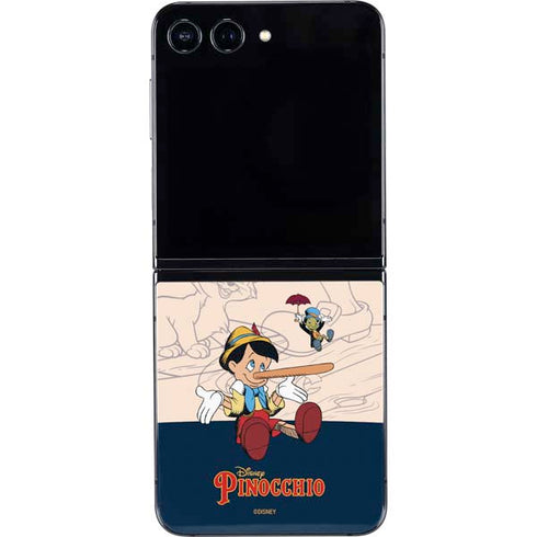 Disney Pinocchio and Jiminy Cricket Galaxy Z Flip5 5G Skin