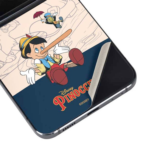 Disney Pinocchio and Jiminy Cricket Galaxy Z Flip5 5G Skin