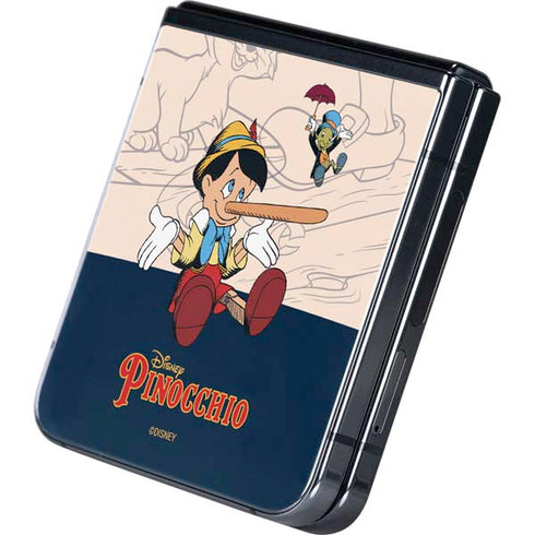 Disney Pinocchio and Jiminy Cricket Galaxy Z Flip5 5G Skin
