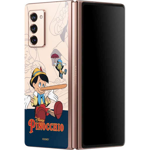 Disney Pinocchio and Jiminy Cricket Galaxy Z Fold2 5G Skin
