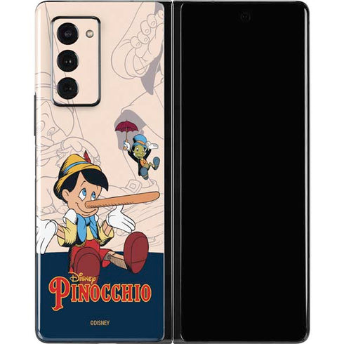 Disney Pinocchio and Jiminy Cricket Galaxy Z Fold2 5G Skin