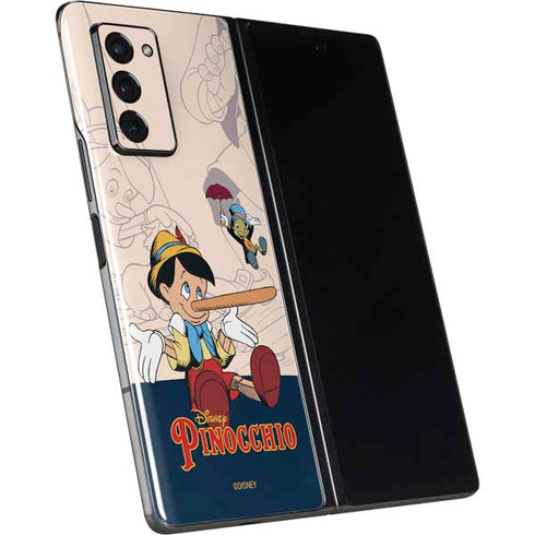 Disney Pinocchio and Jiminy Cricket Galaxy Z Fold2 5G Skin