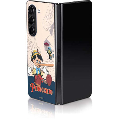 Disney Pinocchio and Jiminy Cricket Galaxy Z Fold5 5G Skin