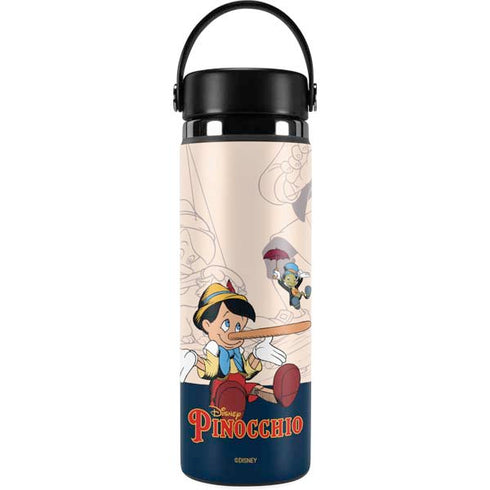 Disney Pinocchio and Jiminy Cricket Hydro Flask 20oz Wide Mouth Skin